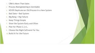Secrets to a Successful CRM Deployment