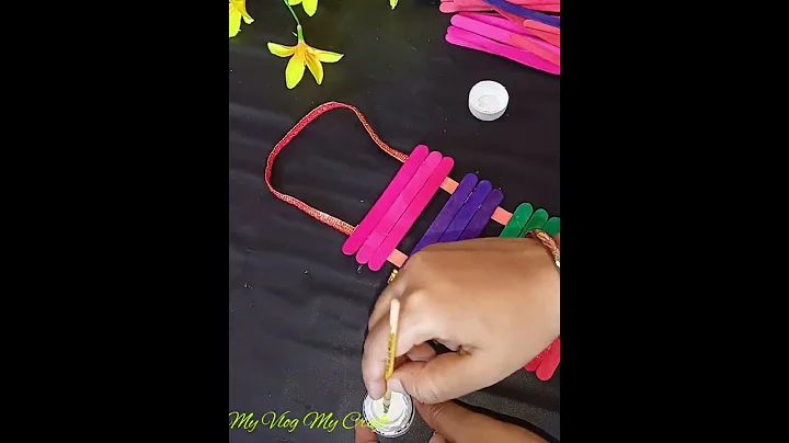 DIY Ice Cream Stick Craft Idea #viral #shorts #ytshorts #diy #handmade #icecreamstick #myvlogmycraft