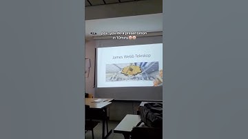 If you ever need a presentation in 10 minutes.. here’s how