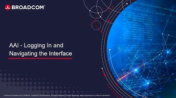 AAI - Logging in and Navigating the Interface