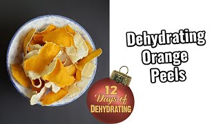 Dehydrating Orange Peels   12 Days of Dehydrating