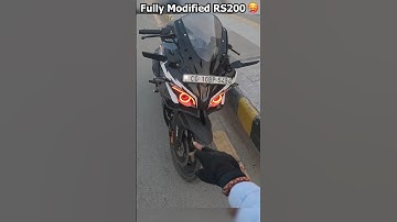 MODIFIED PULSAR RS200 🔥| #shorts #youtubeshorts #rs200