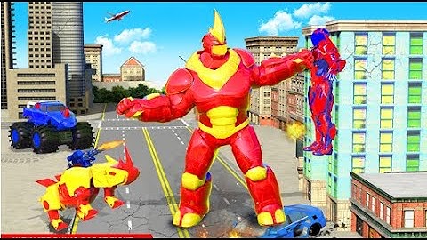 Rhino Robot Monster Truck Part-2 | Rescue City Transform Robot Android GamePlay | By Game Crazy