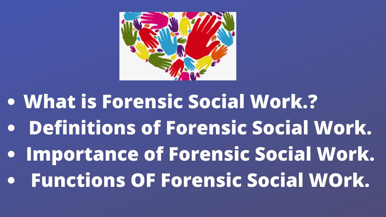 forensic social work research topics