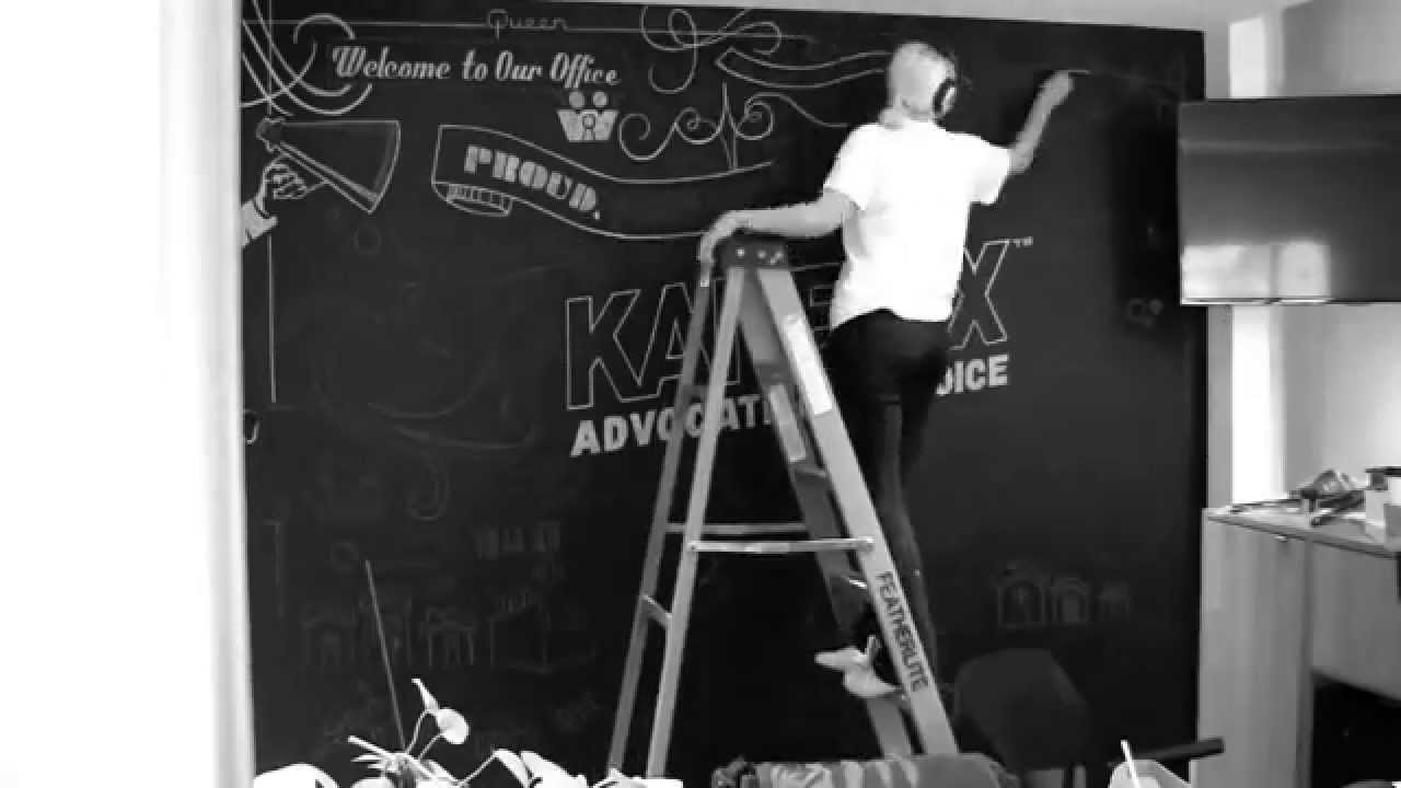 The Chalk Artist Reception Wall Chalkboard YouTube