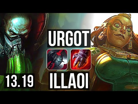 URGOT vs ILLAOI (TOP)  1000+ games, 1.5M mastery, Rank 9 Urgot, 7