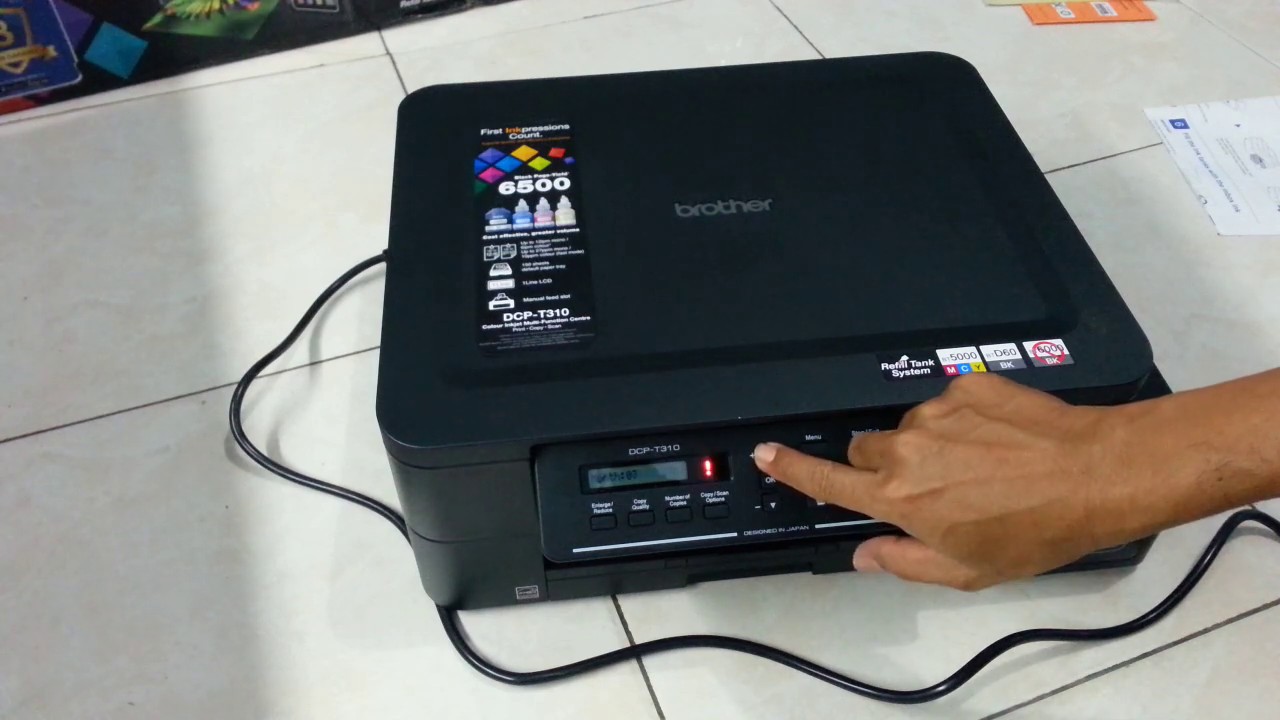 Unboxing printer Brother DCP T310