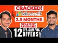 Cracked microsoft in 25 months   12 offcampus offers  preparation strategy revealed 