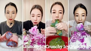 CRUSHED ICE EATING | ICE EATING ASMR | CRUNCHY ICY ASMR