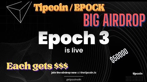 EPOCH 3 AIRDROP IS LIVE || DO THIS NOW #epoch #tipcoineth @tipcoineth