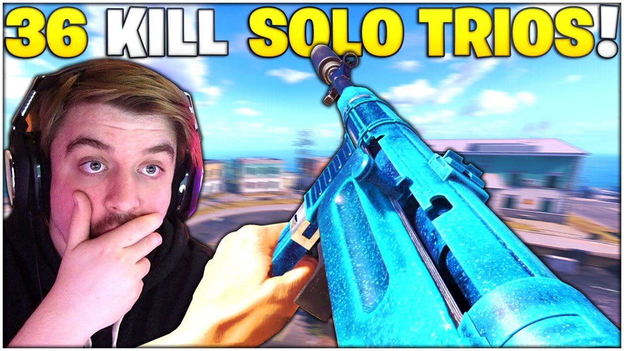36 Kill *SOLO TRIO* Alcatraz Win - I Tied My Record! *Best MP40 Setup*(Rebirth Island - Warzone)