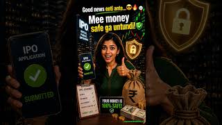 IPO Allotment Raaledaa? Mee Money Safe Aa? 😳💰#stockmarketindia #ipo #shorts