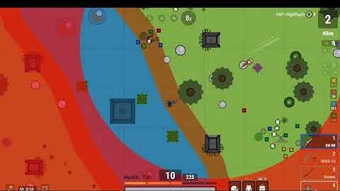 Surviv.io 1v1 vs High-Player - lag partecipated too?! + read desc