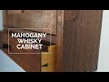 A MAHOGANY WHISKY CABINET