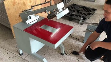 Semiautomatic screen printing machine from Ruida company