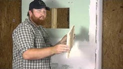 How to Build Drywall & Wood Trim Access Panels : Repairing Walls