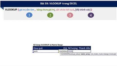 Học EXCEL cơ bản   39 Hướng dẫn sử dụng hàm VLookUp trong excel