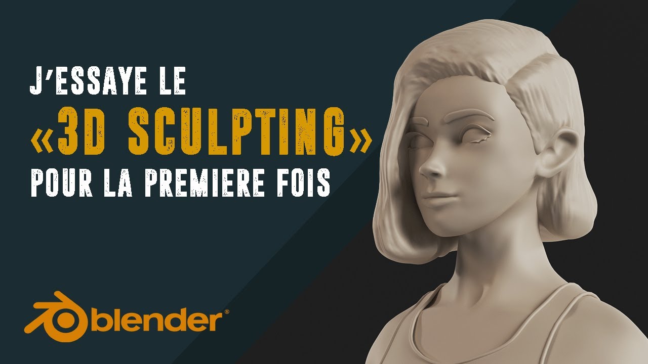 SCULPTER en 3D sur BLENDER pour la première fois