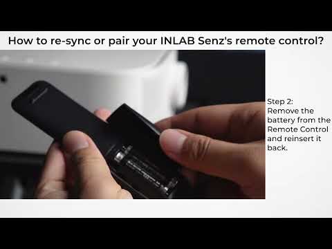 How to resync or pair remote on INLAB Senz?