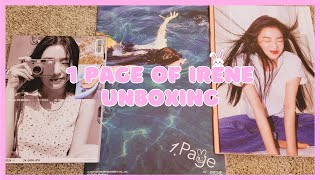 Unboxing IRENE (아이린) 1 Page of Irene [Photobook, Tabloid, Exclusive Ver.]
