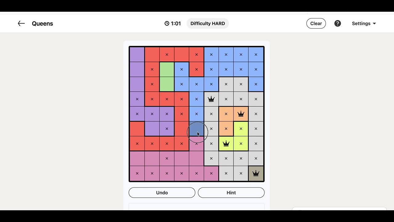 LinkedIn Queens Answer Today - Puzzle #662 | 21 February 2026