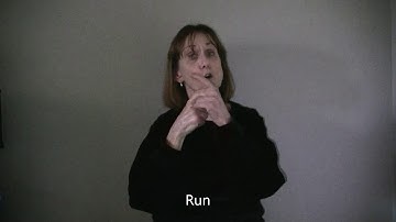 ASL 1 Unit 6 Sign for "Run" including fingerspelling