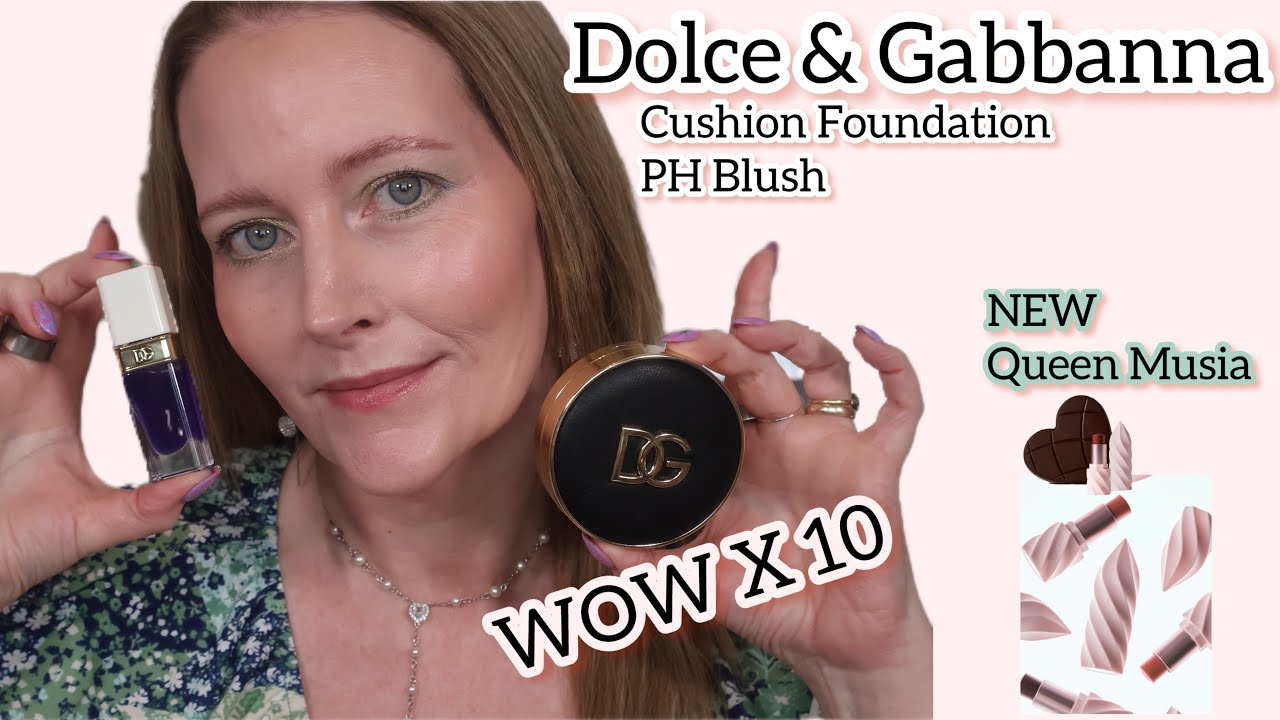 Dolce & Gabbana cushion foundation & liquid PH blush | Queen Musia Hydrabalms