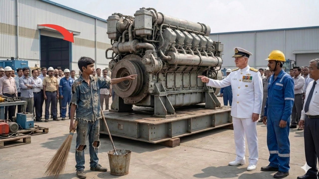 एक झाड़ू पोछा करने वाले लड़के ने दुनिया का सबसे बड़ा इंजन चला दिया