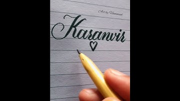 Karanvir ♡ Manjot | Cursive writing | #trending #shorts #viral
