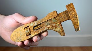 Rusty Adjustable Wrench  Restoration