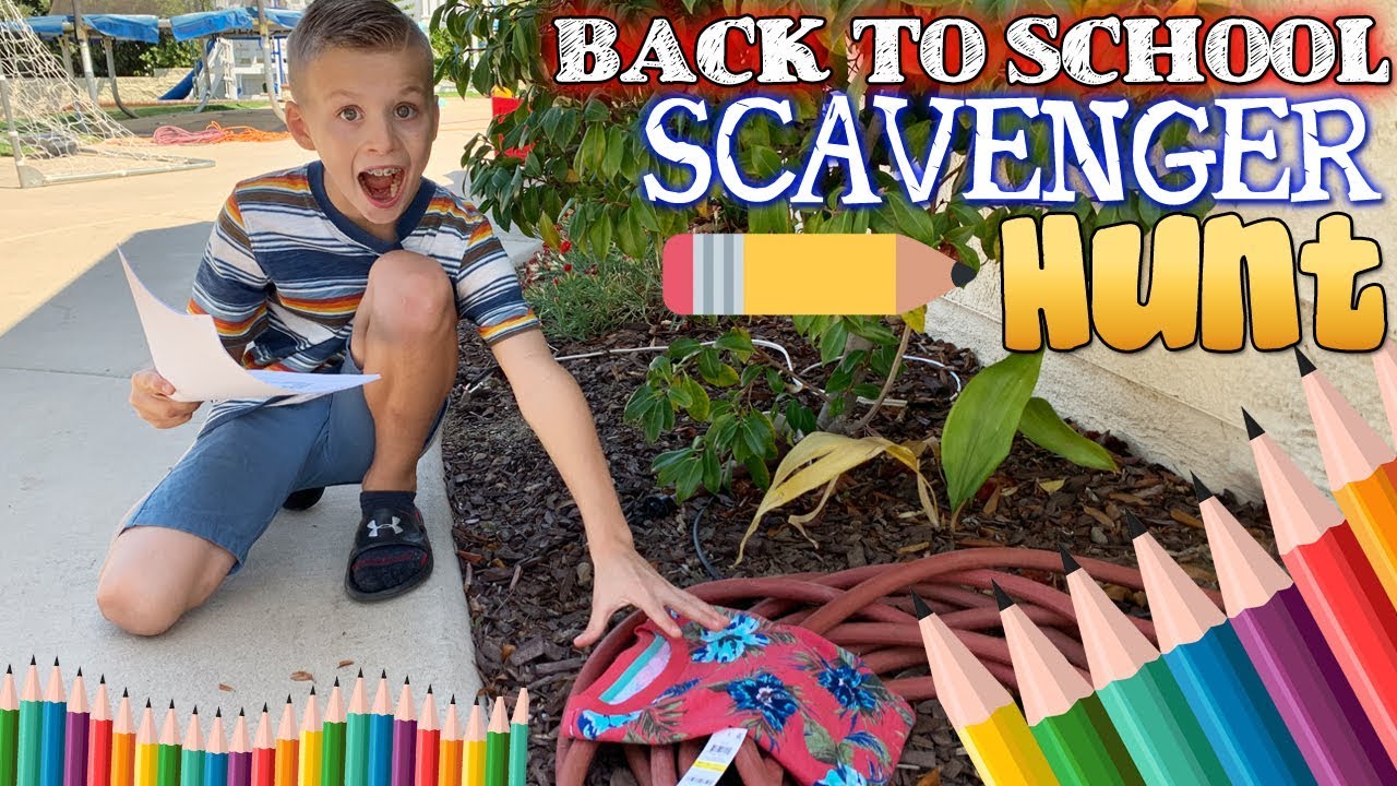 Back to School Shopping Scavenger Hunt!