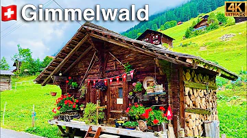 Gimmelwald - Alpine Village in Switzerland | 4K UHD 60fps Video | Swiss Valley