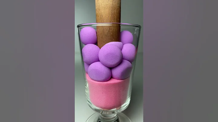 Very Satisfying and Relaxing Kinetic Sand ASMR, drop and squish