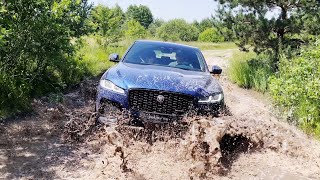 Jaguar F-PACE Awesome Off-Road Drive in the Mud and Send, Moose and Slalom Tests.