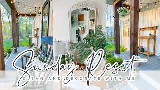 SUNDAY RESET \/\/ CLEAN DECORATE COOK WITH ME \/\/ WEEKLY CLEANING ROUTINE \/\/ CHARLOTTE GROVE FARMHOUSE