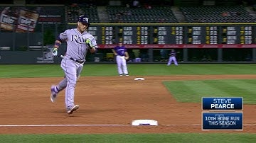 TB@COL: Pearce rips a two-run homer in return from DL