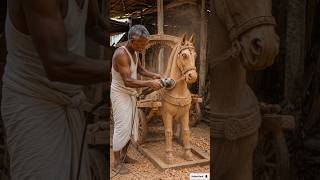 लकड़ी से बना अद्भुत घोड़ा गाड़ी 😲 Indian Carpenter Art #shorts #ytshorts #aishorts #shortfeed #4k