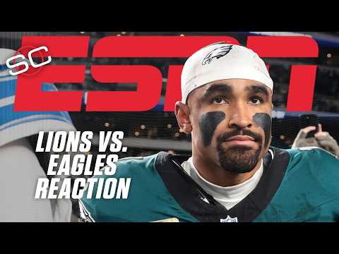 Lions vs. Eagles Reaction 👀 Zack Baun, A.J. Brown & Dan Campbell speak after SNF | SportsCenter