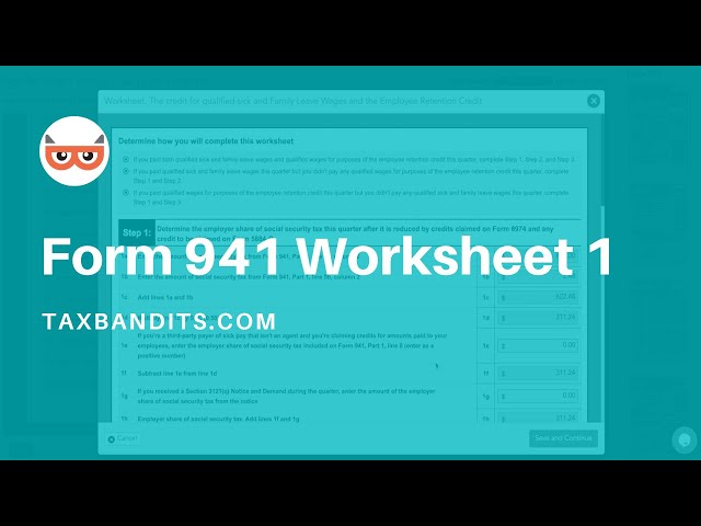 941 Worksheet 1 Fillable Jobs Ecityworks