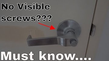 Remove door handle / knob without screws visible #3