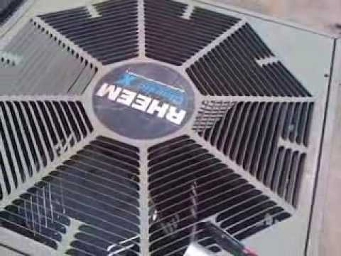 Rheem Air Conditioner Fan / Capacitor DIY Fix vid ...
