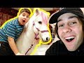 SURPRISING LITTLE BROTHER WITH A PONY!!