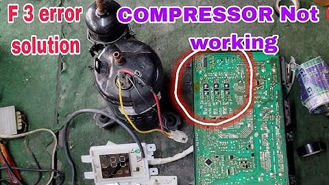 F3 Error solution Lloyd,Voltas,career,Hair, panasonic,marq/Inverter AC Pcb repair Compresso problem