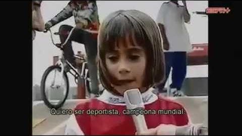 Mariana Pajon a los 5 años