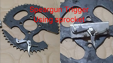How to make Speargun Trigger using Defective motorcycle sprocket.. Watch!!