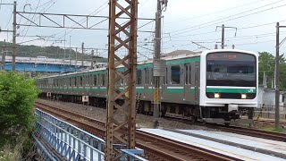 【トップナンバーのLED車】567M　E501系K701編成 普通 いわき行き 常磐線 泉駅横のガーター橋を通過