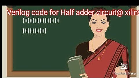 Experiment #half adder circuit output verification@xilinx software