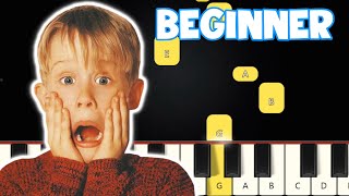 Somewhere In My Memory From Home Alone | Beginner Piano Tutorial | Easy Piano