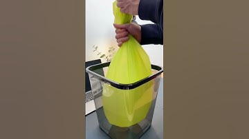 100% biodegradable cornstarch trash bags  #coolgadgets #asmr #ecofriendly