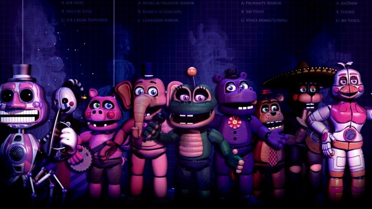 Картинки аниматроников из fnaf 7